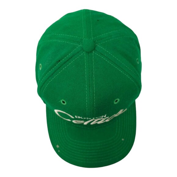 Boston Celtics Script Cap Vtg 90s READ Moth Holes Snapback Sports Specialties - Picture 6 of 16